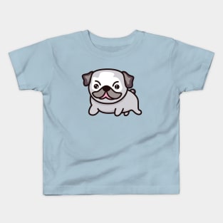 Pug Dog Lover - Cute Dog Drawing Kids T-Shirt